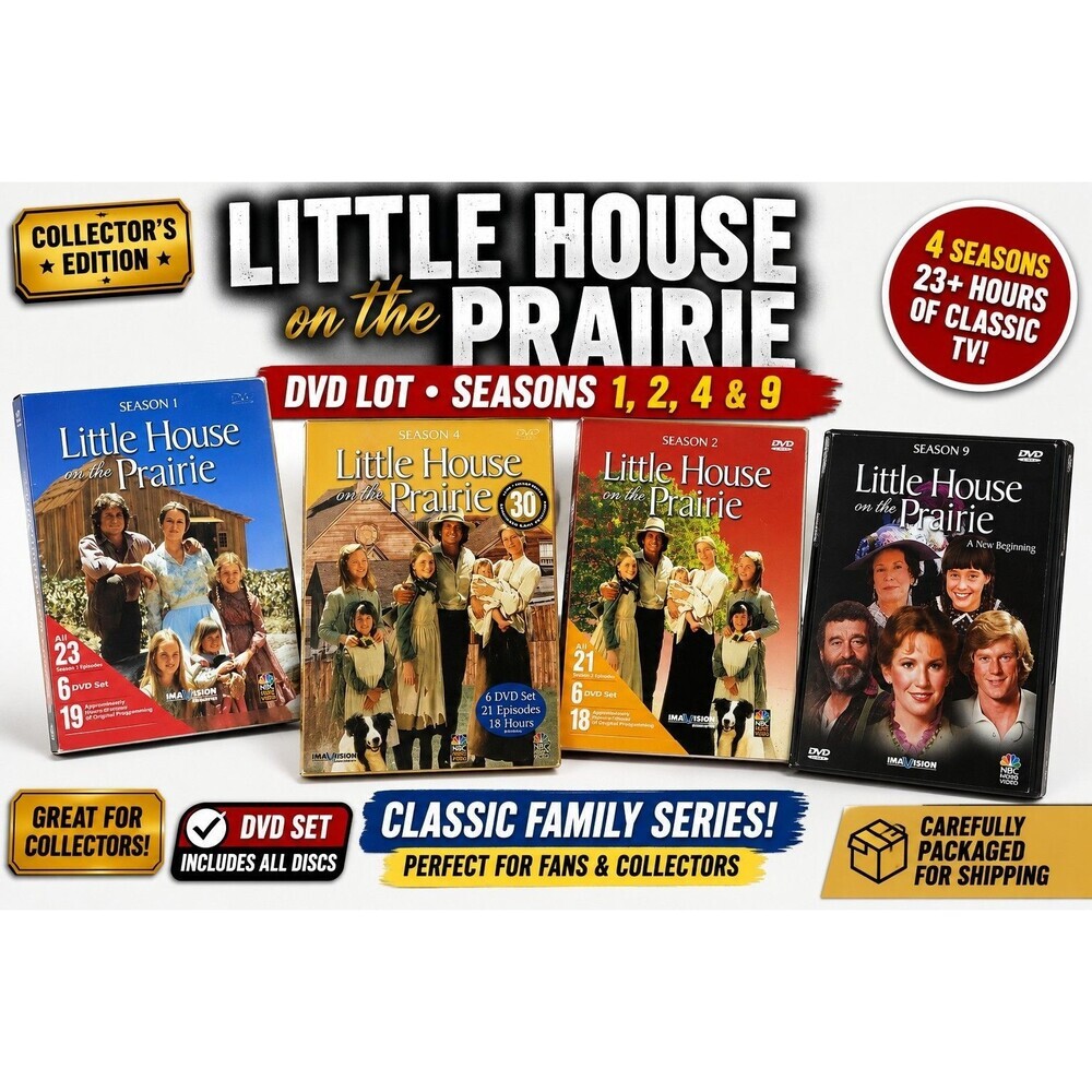 Little House On The Prairie Seasons 1 2 4 9 DVD Lot Collector's Edition TV Serie